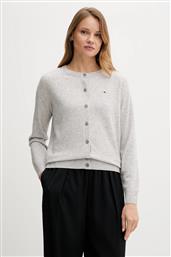 ΜΑΛΛΙΝΗ ΖΑΚΕΤΑ ΓΥΝΑΙΚΕΙΑ, ΧΡΩΜΑ: ΓΚΡΙ, WW0WW47469 TOMMY HILFIGER