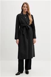 ΜΑΛΛΙΝΟ ΠΑΛΤΟ ΧΡΩΜΑ: ΓΚΡΙ, WW0WW47286 TOMMY HILFIGER