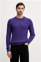 ΜΑΛΛΙΝΟ ΠΟΥΛΟΒΕΡ ΑΝΔΡΙΚΟ, ΧΡΩΜΑ: ΜΟΒ, MW0MW40442 TOMMY HILFIGER