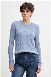 ΜΑΛΛΙΝΟ ΠΟΥΛΟΒΕΡ ΧΡΩΜΑ: ΜΠΛΕ, WW0WW43586 TOMMY HILFIGER