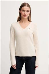 ΜΑΛΛΙΝΟ ΠΟΥΛΟΒΕΡ ΧΡΩΜΑ: ΜΠΟΡΝΤΟ, WW0WW43505 TOMMY HILFIGER