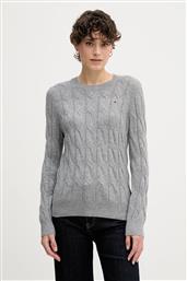 ΜΑΛΛΙΝΟ ΠΟΥΛΟΒΕΡ ΧΡΩΜΑ: ΜΠΟΡΝΤΟ, WW0WW43586 TOMMY HILFIGER