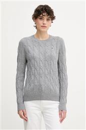 ΜΑΛΛΙΝΟ ΠΟΥΛΟΒΕΡ ΧΡΩΜΑ: ΓΚΡΙ, WW0WW43586 TOMMY HILFIGER