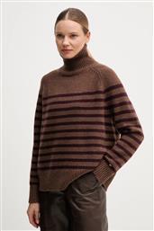 ΜΑΛΛΙΝΟ ΠΟΥΛΟΒΕΡ ΧΡΩΜΑ: ΚΑΦΕ, WW0WW46413 TOMMY HILFIGER