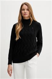 ΜΑΛΛΙΝΟ ΠΟΥΛΟΒΕΡ ΧΡΩΜΑ: ΜΑΥΡΟ, WW0WW46791 TOMMY HILFIGER