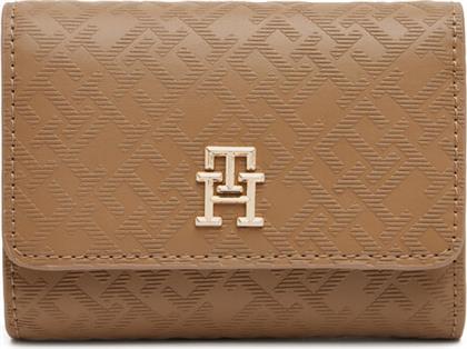 ΜΕΓΑΛΟ ΠΟΡΤΟΦΟΛΙ ΓΥΝΑΙΚΕΙΟ TH DISTINCT TRIFOLD WALLET MONO AW0AW17257 ΚΑΦΕ TOMMY HILFIGER