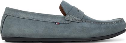 ΜΟΚΑΣΙΝΙΑ CASUAL HILFIGER SUEDE DRIVER FM0FM04998 ΓΚΡΙ TOMMY HILFIGER