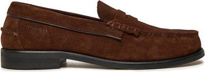 ΜΟΚΑΣΙΝΙΑ CLASSIC HILFIGER SUEDE LOAFER FM0FM05363 ΚΑΦΕ TOMMY HILFIGER