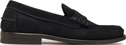 ΜΟΚΑΣΙΝΙΑ CLASSIC HILFIGER SUEDE LOAFER FM0FM05363 ΣΚΟΥΡΟ ΜΠΛΕ TOMMY HILFIGER