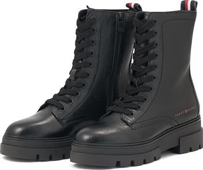 MONOCHROMATIC LACE UP BOOT FW0FW06732 - 00873 TOMMY HILFIGER