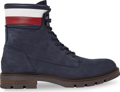 ΟΡΕΙΒΑΤΙΚΑ ΠΑΠΟΥΤΣΙΑ CORPORATE HILFIGER NUBUCK BOOT FM0FM04801 ΜΠΛΕ TOMMY HILFIGER