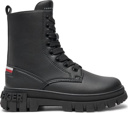 ΟΡΕΙΒΑΤΙΚΑ ΠΑΠΟΥΤΣΙΑ LACE-UP BOOTIE T3A5-33600-1351 M ΜΑΥΡΟ TOMMY HILFIGER