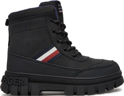 ΟΡΕΙΒΑΤΙΚΑ ΠΑΠΟΥΤΣΙΑ STRIPES FUR BOOT T3X5-33713-1487 S ΜΑΥΡΟ TOMMY HILFIGER