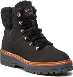 ΟΡΕΙΒΑΤΙΚΑ ΠΑΠΟΥΤΣΙΑ TH OUTDOOR FLAT BOOT FW0FW05944 ΜΑΥΡΟ TOMMY HILFIGER από το EPAPOUTSIA