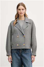 ΠΑΛΤΟ ΜΕ ΠΡΟΣΘΗΚΗ ΜΑΛΛΙΟΥ ΧΡΩΜΑ: ΓΚΡΙ, WW0WW47759 TOMMY HILFIGER