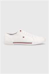 ΠΑΝΙΝΑ ΠΑΠΟΥΤΣΙΑ CORE CORPORATE VULC CANVAS CORE CORPORATE VULC CANVAS ΧΡΩΜΑ: ΑΣΠΡΟ FM0FM04560 TOMMY HILFIGER