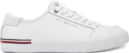 ΠΑΝΙΝΑ ΠΑΠΟΥΤΣΙΑ CORE CORPORATE VULC LEATHER FM0FM05399 ΛΕΥΚΟ TOMMY HILFIGER