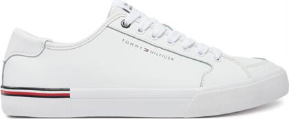 ΠΑΝΙΝΑ ΠΑΠΟΥΤΣΙΑ CORE CORPORATE VULC LEATHER FM0FM05399 ΛΕΥΚΟ TOMMY HILFIGER