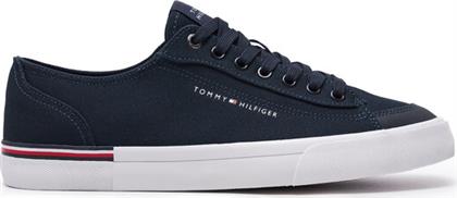 ΠΑΝΙΝΑ ΠΑΠΟΥΤΣΙΑ CORPORATE VULC CANVAS FM0FM04954 ΣΚΟΥΡΟ ΜΠΛΕ TOMMY HILFIGER