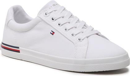 ΠΑΝΙΝΑ ΠΑΠΟΥΤΣΙΑ ESSENTIAL STRIPES SNEAKER FW0FW06954 ΛΕΥΚΟ TOMMY HILFIGER