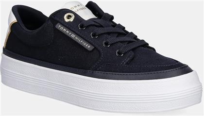 ΠΑΝΙΝΑ ΠΑΠΟΥΤΣΙΑ ESSENTIAL VULC TEXTILE SNEAKER ΧΡΩΜΑ: ΝΑΥΤΙΚΟ ΜΠΛΕ, FW0FW08323 TOMMY HILFIGER