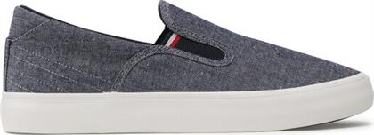 ΠΑΝΙΝΑ ΠΑΠΟΥΤΣΙΑ TH HI VULC CORE LOW SLIP ON FM0FM04734 ΣΚΟΥΡΟ ΜΠΛΕ TOMMY HILFIGER