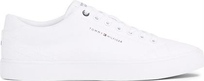 ΠΑΝΙΝΑ ΠΑΠΟΥΤΣΙΑ TH HI VULC LOW CANVAS FM0FM04882 ΛΕΥΚΟ TOMMY HILFIGER