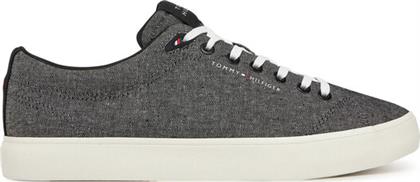 ΠΑΝΙΝΑ ΠΑΠΟΥΤΣΙΑ TH HI VULC LOW CORE CHAMBRAY FM0FM05389 ΓΚΡΙ TOMMY HILFIGER