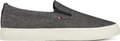 ΠΑΝΙΝΑ ΠΑΠΟΥΤΣΙΑ TH HI VULC LOW SLIP ON CH FM0FM05390 ΓΚΡΙ TOMMY HILFIGER