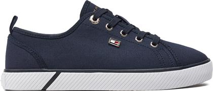 ΠΑΝΙΝΑ ΠΑΠΟΥΤΣΙΑ VULC CANVAS SNEAKER FW0FW08063 ΣΚΟΥΡΟ ΜΠΛΕ TOMMY HILFIGER