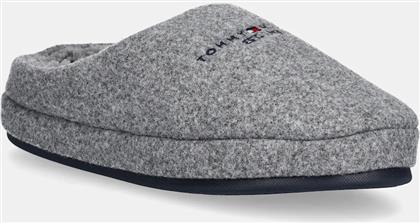ΠΑΝΤΟΦΛΕΣ FELT HOUSE SHOE ΧΡΩΜΑ: ΓΚΡΙ, FM0FM05614 TOMMY HILFIGER