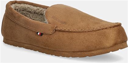 ΠΑΝΤΟΦΛΕΣ HILFIGER M SDE DRIVER HOUSE SHOE ΧΡΩΜΑ: ΚΑΦΕ, FM0FM05617 TOMMY HILFIGER