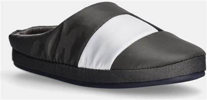 ΠΑΝΤΟΦΛΕΣ HILFIGER NYLON FLAG HOUSE SHOE ΧΡΩΜΑ: ΓΚΡΙ, FM0FM05228 TOMMY HILFIGER