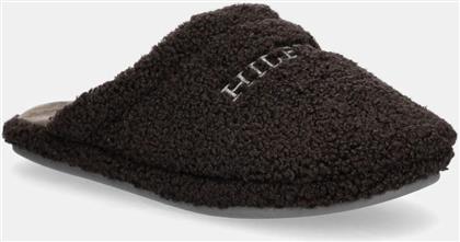 ΠΑΝΤΟΦΛΕΣ HILFIGER WARM CURLY HOUSE SHOE ΧΡΩΜΑ: ΚΑΦΕ, FM0FM05226 TOMMY HILFIGER