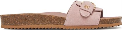 ΠΑΝΤΟΦΛΕΣ SOFT SUEDE ADJUSTABLE MULE FW0FW08809 ΡΟΖ TOMMY HILFIGER