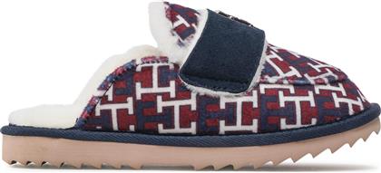 ΠΑΝΤΟΦΛΕΣ ΣΠΙΤΙΟΥ LOAFER MULE SLIPPER MONOGRAM FW0FW06716 ΕΓΧΡΩΜΟ TOMMY HILFIGER