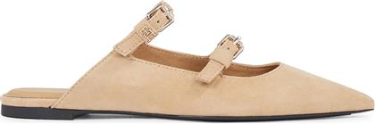 ΠΑΝΤΟΦΛΕΣ TH POINTE SUEDE MULE FW0FW07697 ΧΑΚΙ TOMMY HILFIGER