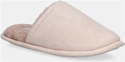 ΠΑΝΤΟΦΛΕΣ TH SOFT HOUSE SHOE ΧΡΩΜΑ: ΜΠΕΖ, FW0FW08853 TOMMY HILFIGER