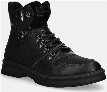 ΠΑΠΟΥΤΣΙΑ HILFIGER WARM CORDURA MIX BOOT ΧΡΩΜΑ: ΜΑΥΡΟ, FM0FM05180 TOMMY HILFIGER