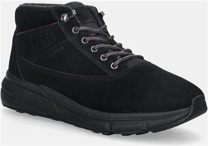 ΠΑΠΟΥΤΣΙΑ W NBK SDE HYBRID BOOT ΧΡΩΜΑ: ΜΑΥΡΟ, FM0FM05609 TOMMY HILFIGER