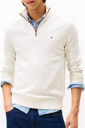 PIMA ORG CTN CASHMERE ZIP MOCK TOMMY HILFIGER