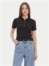 POLO 1985 WW0WW42047 ΜΑΥΡΟ SLIM FIT TOMMY HILFIGER