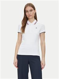 POLO FEMININE SPORTY SLIM POLO SS WW0WW44517 ΛΕΥΚΟ REGULAR FIT TOMMY HILFIGER