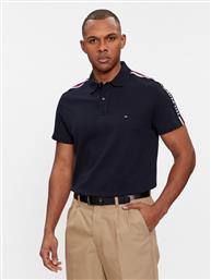 POLO GLOBAL STRIPE MONOTYPE REG POLO MW0MW33591 ΣΚΟΥΡΟ ΜΠΛΕ REGULAR FIT TOMMY HILFIGER