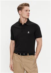 POLO INTERLOCK MW0MW34783 ΜΑΥΡΟ REGULAR FIT TOMMY HILFIGER