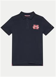 POLO KB0KB09029 ΣΚΟΥΡΟ ΜΠΛΕ REGULAR FIT TOMMY HILFIGER