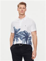 POLO PALM PRINT MW0MW34758 ΛΕΥΚΟ REGULAR FIT TOMMY HILFIGER