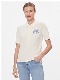 POLO REG CREST EMB POLO SS WW0WW41061 ΕΚΡΟΥ REGULAR FIT TOMMY HILFIGER