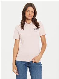 POLO SCRIPT WW0WW43624 ΡΟΖ SLIM FIT TOMMY HILFIGER