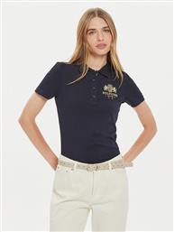 POLO WW0WW43609 ΣΚΟΥΡΟ ΜΠΛΕ SLIM FIT TOMMY HILFIGER από το MODIVO